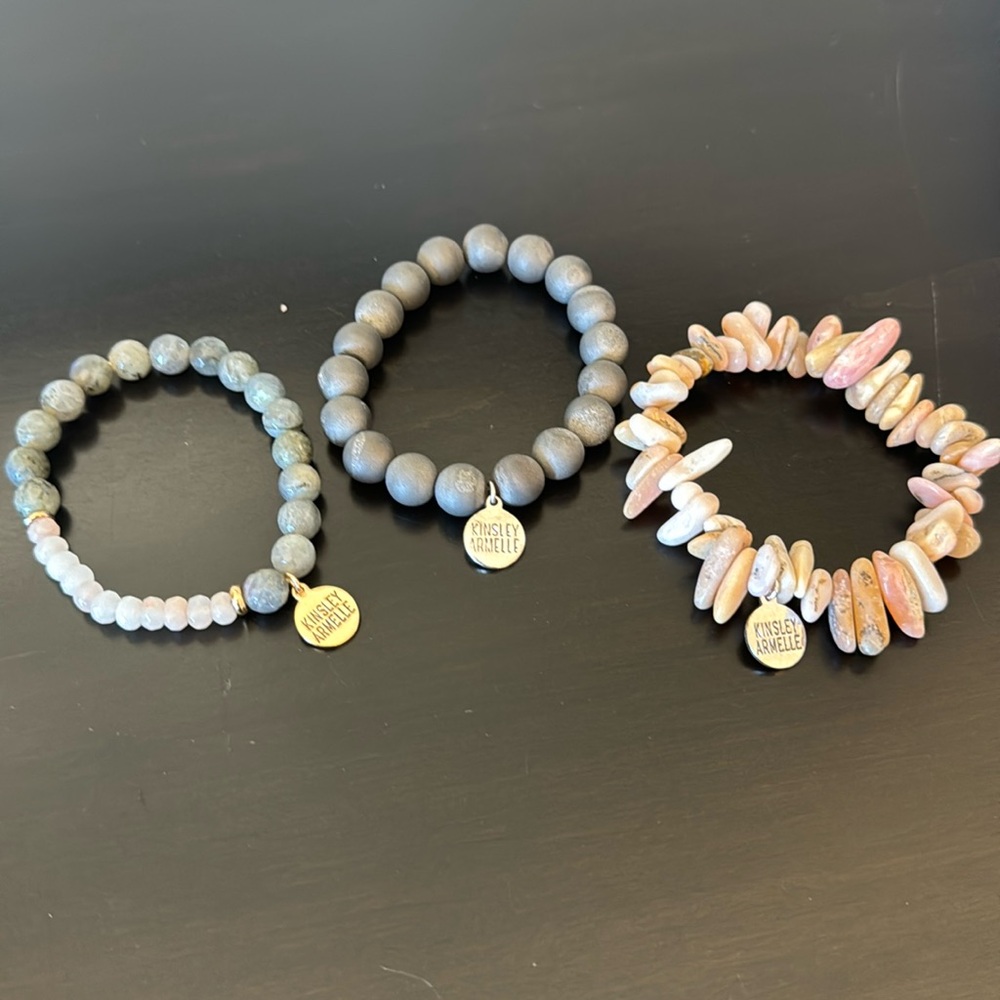 Kinsley Armelle bundle bracelets.